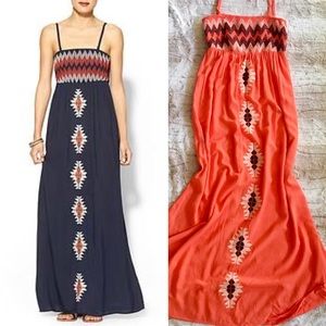 Final Sale! THML Tribal Embroidered Maxi